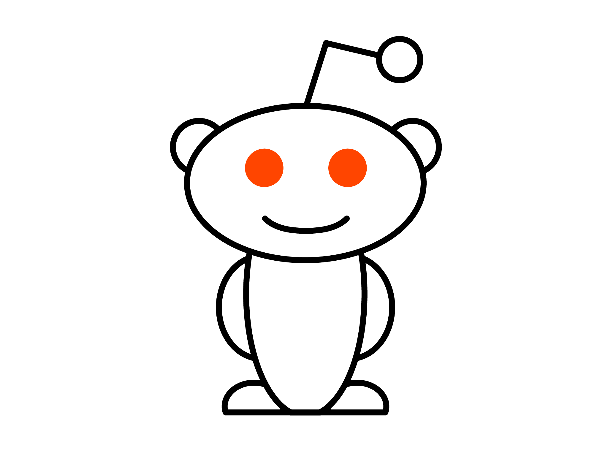 Reddit Alien Logo PNG